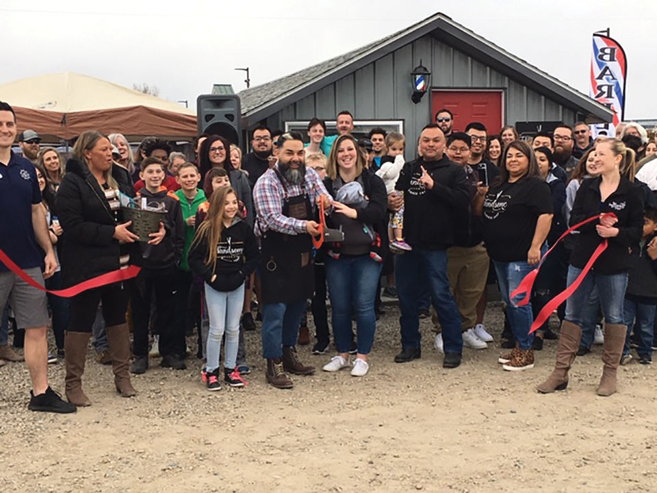 Handsome Rob's ribbon cutting